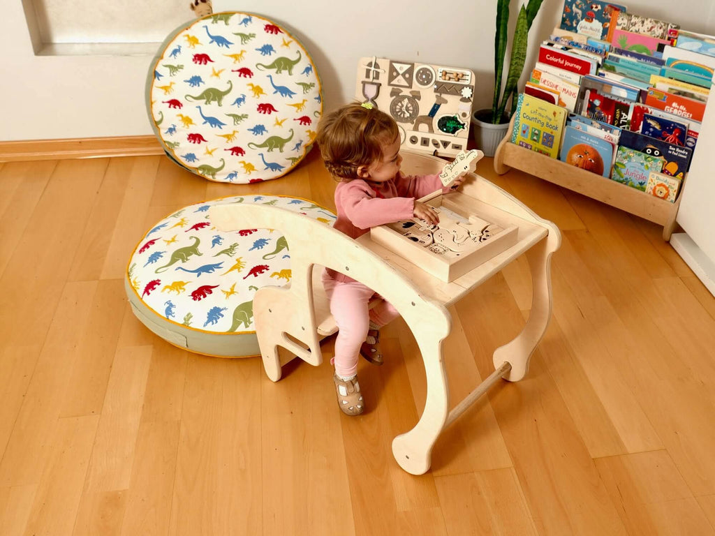 Toddler Rocking Chair and Table Set: Eco-Friendly by Kidodido